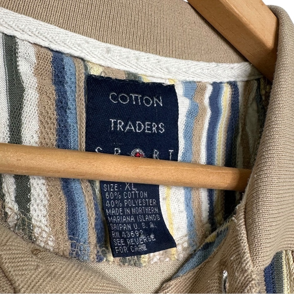 Vintage Cotton Traders 3D knit polo shirt - Picture 6 of 6